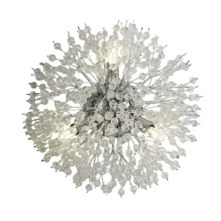 Wandleuchten|Flurlampen*Searchlight Wandleuchte Kristall D: 29 cm 3-flammig G9 rund