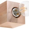 Sollux Wandleuchte LABERIA Holz Würfel B:10cm Modern kompakt< Wandleuchten|Flurlampen