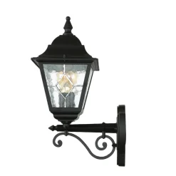 Elstead Wandleuchte LEADWORTH Schwarz IP43 Rustikal Haus< Rustikale Lampen|Vintage Lampen