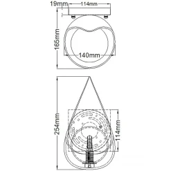 Elstead Wandleuchte LED G9 H: 25,4 cm 3000 K Schwarz Gold Weiß< Wandleuchten|Flurlampen