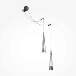 Maytoni Wandleuchte LED Metall Glas Up Down 228,9 cm hoch Chrom< Led Lampen|Wandleuchten