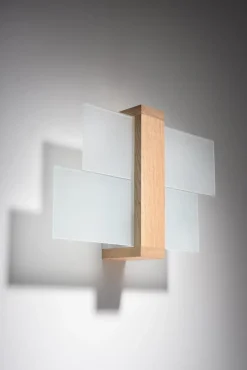 Wandleuchten|Flurlampen*Easylight Wandleuchte LEDA in Echtholz