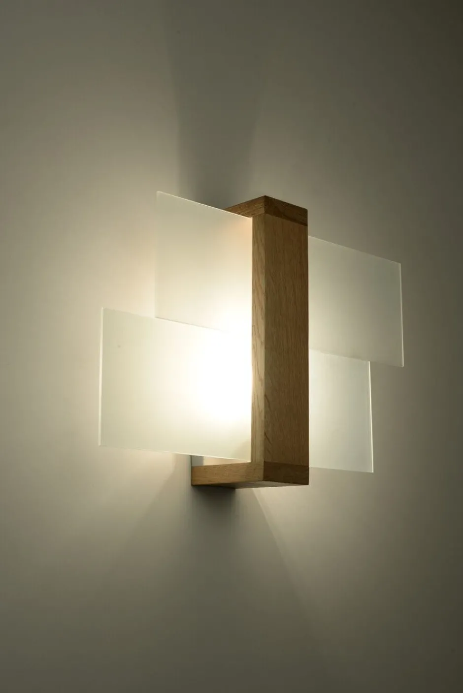 Wandleuchten|Flurlampen*Easylight Wandleuchte LEDA in Echtholz