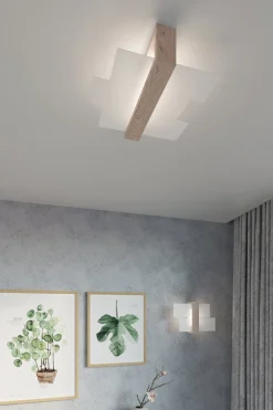 Wandleuchten|Flurlampen*Easylight Wandleuchte LEDA in Echtholz