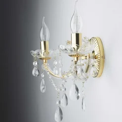 Searchlight Wandleuchte MARIE THERESE in Gelb 2-flmg< Wandleuchten|Küchenlampen