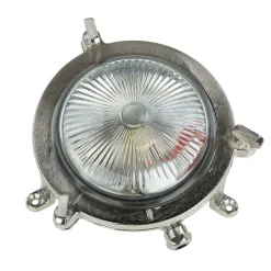 Lido Wandleuchte Maritim G9 Ø 14 cm Messing Glas außen< Außenleuchten Antik|Außenleuchten Messing