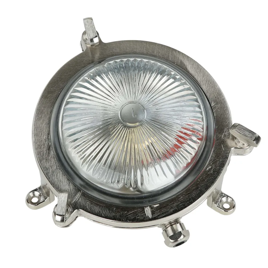 Lido Wandleuchte Maritim G9 Ø 14 cm Messing Glas außen< Außenleuchten Antik|Außenleuchten Messing