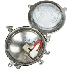 Lido Wandleuchte Maritim G9 Ø 14 cm Messing Glas außen< Außenleuchten Antik|Außenleuchten Messing