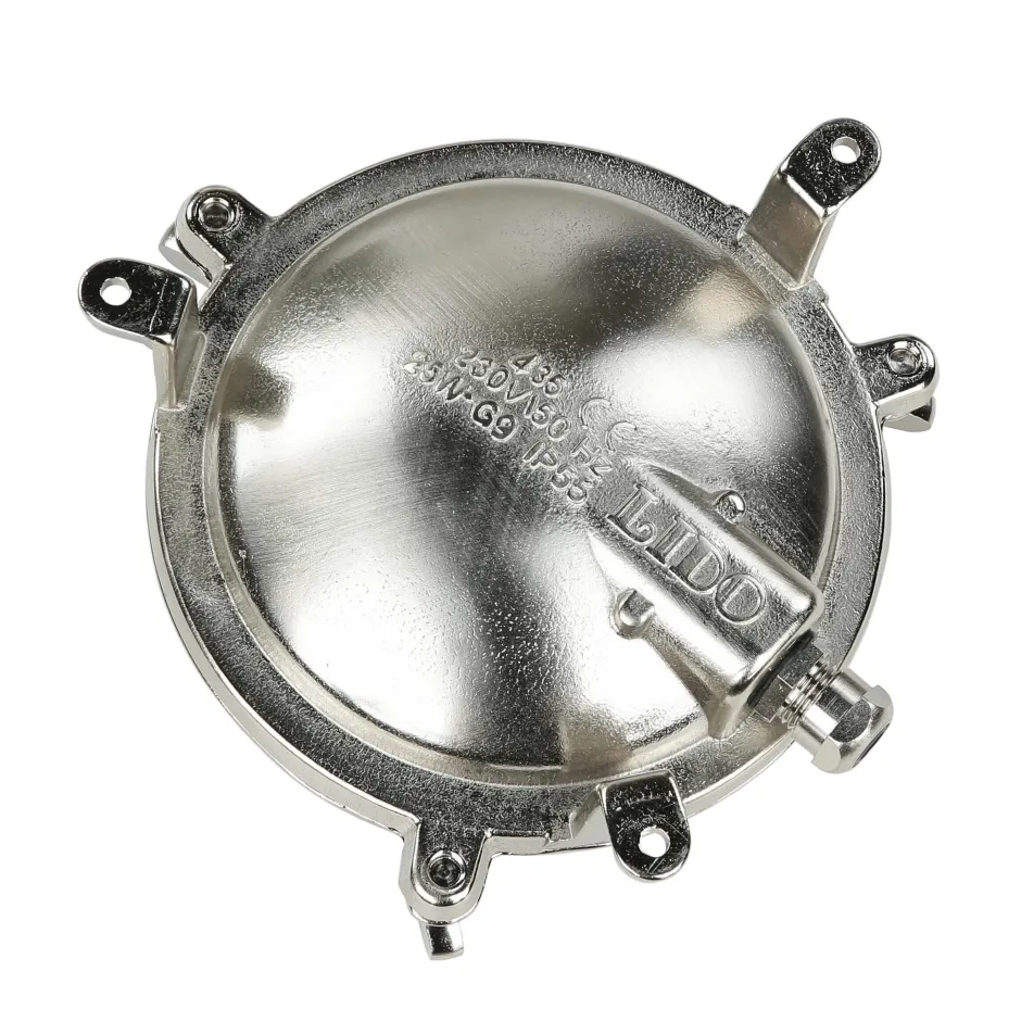 Lido Wandleuchte Maritim G9 Ø 14 cm Messing Glas außen< Außenleuchten Antik|Außenleuchten Messing