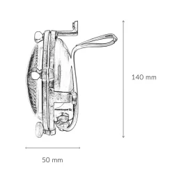 Lido Wandleuchte Maritim G9 Ø 14 cm Messing Glas außen< Außenleuchten Antik|Außenleuchten Messing