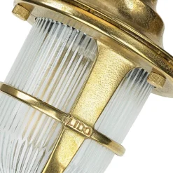 Metall Lampen|Messinglampen*Lido Wandleuchte Messing Maritim IP64 Haus Hof Haustür