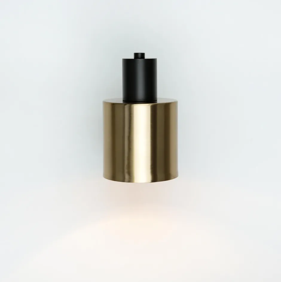 Industrie Lampen|Küchenlampen*Easylight Wandleuchte Messing Schwarz verstellbar E27 Industrial