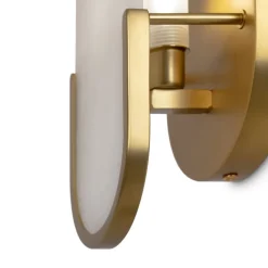 Maytoni Wandleuchte Metall E14 H: 30,5 cm in Gold Weiß (Stein)< Wandleuchten|Flurlampen