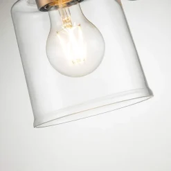 Glaslampen|Metall Lampen*Elstead Wandleuchte Metall Glas H: 24,3 cm Vintage ASTANA