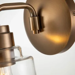 Glaslampen|Metall Lampen*Elstead Wandleuchte Metall Glas H: 24,3 cm Vintage ASTANA