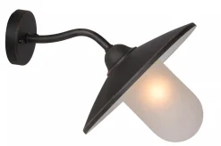 Wandleuchte Metall Glas Rostbraun H:24 cm IP44 Garten< Außenwandleuchten|Industrie Lampen