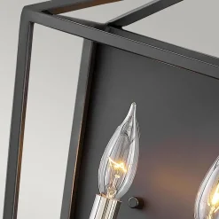 Elstead Wandleuchte Metall H: 43,1 cm Schwarz Nickel poliert< Wandleuchten|Flurlampen