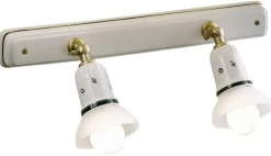 Wohnzimmerlampen|Keramiklampen*Ferroluce Wandleuchte Metall Keramik verstellbar E14 2-flammig