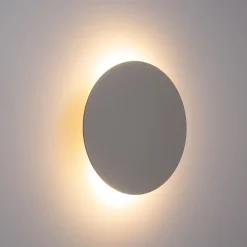 Wandleuchten|Flurlampen*TK Lighting Wandleuchte Metall rund Ø 40 cm Beige für 4x G9 indirekt