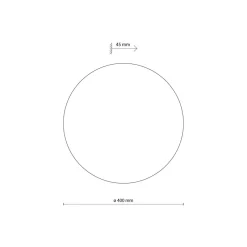 Wandleuchten|Flurlampen*TK Lighting Wandleuchte Metall rund Ø 40 cm Beige für 4x G9 indirekt