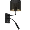 Luminex Wandleuchte Metall Schwarz Gold E27 G9 Lesearm Schalter< Wohnzimmerlampen|Metall Lampen