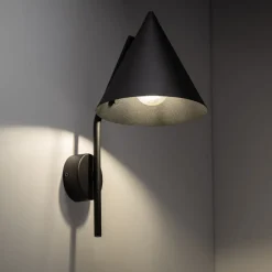 TK Lighting Wandleuchte Metall Schwarz H: 38 cm E27 Retro Design< Wandleuchten|Küchenlampen