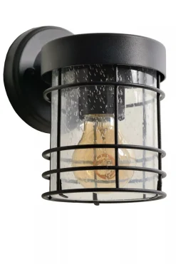 Außenwandleuchten|Metall Lampen* Wandleuchte Metall Schwarz IP23 E27 Haus Haustür Garten