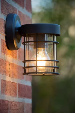 Außenwandleuchten|Metall Lampen* Wandleuchte Metall Schwarz IP23 E27 Haus Haustür Garten