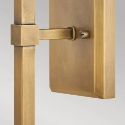 Elstead Wandleuchte Metall Stoff H: 45,6 cm Jugendstil E14< Wandleuchten|Rustikale Lampen