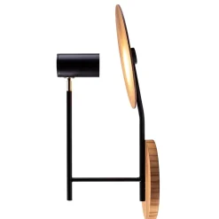 Elstead Wandleuchte Metall Teak Holz Furnier GU10 50 cm hoch< Wohnzimmerlampen|Schlafzimmer Lampen