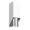 Luminex Wandleuchte Metall Weiß Chrom GU10 stilvoll akzentuiert< Wandleuchten|Flurlampen