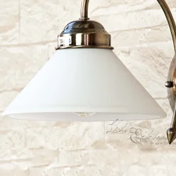 Wandleuchten|Esszimmer Lampen*Rabalux Wandleuchte mit Glasschirm Antik