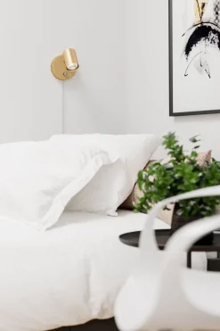 By Rydéns Wandleuchte mit Kabel Stecker GU10 verstellbar in Gold Metall< Wandleuchten|Flurlampen