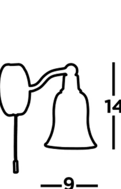 Searchlight Wandleuchte mit Schalter IP44 G9 Glas Metall Badezimmer< Glaslampen|Jugendstil Lampen