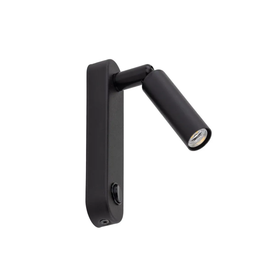 TK Lighting Wandleuchte mit Schalter Metall G9 H: 22cm schwenkbar Schwarz< Spots|Badezimmer Lampe