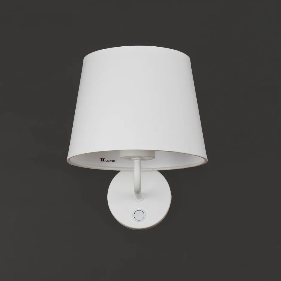 Wandleuchten|Bauhaus Lampen*TK Lighting Wandleuchte mit Schalter Weiß MAJA