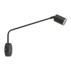 Easylight Wandleuchte mit Schalter Metall verstellbar GU10 Schwarz< Wandleuchten|Küchenlampen