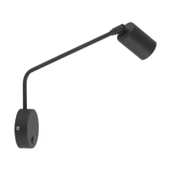 Easylight Wandleuchte mit Schalter Metall verstellbar GU10 Schwarz< Wandleuchten|Küchenlampen