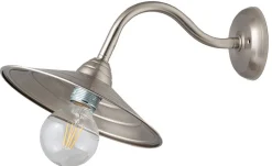 Wandleuchten|Küchenlampen*Lido Wandleuchte mit Schirm Ø26cm Nickel Echt-Messing