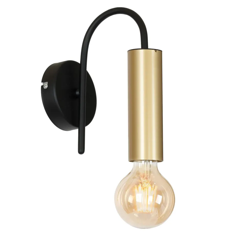 Wandleuchten|Küchenlampen*Luminex Wandleuchte Modern Messing Schwarz für E27 Metall