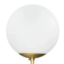 Giovanni Battista Wandleuchte MUSA Messing Glas in Bronze hell Weiß< Glaslampen|Metall Lampen