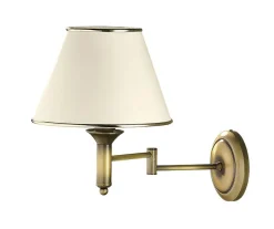 Wandleuchten|Wohnzimmerlampen*Jupiter Wandleuchte PENELO in Messing schwenkbar Lampe E27