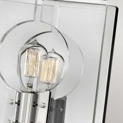 Elstead Wandleuchte quadratisch 26,1 cm hoch Nickel poliert E27< Flurlampen|Wohnzimmerlampen