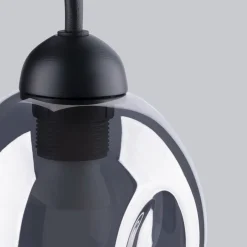 Sollux Wandleuchte Rauchglas Schwarz E27 dekorativ SEGIN< Wandleuchten|Küchenlampen