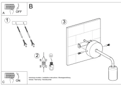 Sollux Wandleuchte Retro Metall vielseitig E27 Retro Design< Wandleuchten|Küchenlampen