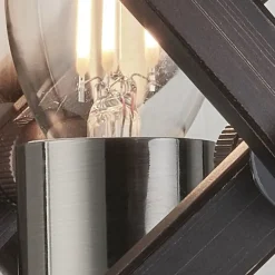 Searchlight Wandleuchte Rustikal B: 23 cm H: 20 cm klein Metall E14< Wandleuchten|Flurlampen