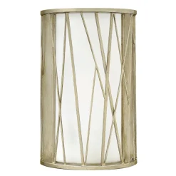 Elstead Wandleuchte RYAN Blattsilber B:23cm Design Lampe< Wandleuchten|Flurlampen