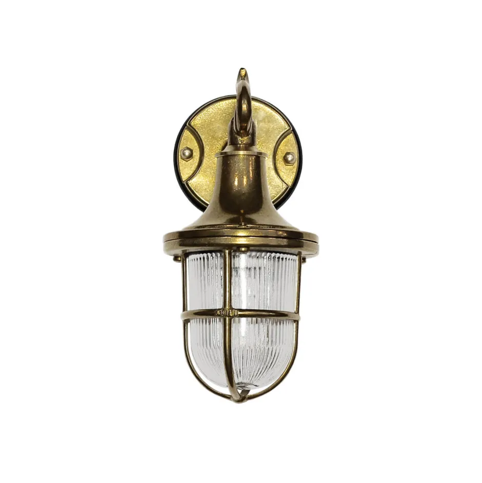 Lido Wandleuchte SANTORIN aus Echt Messing für Außen< Außenwandleuchten|Rustikale Lampen