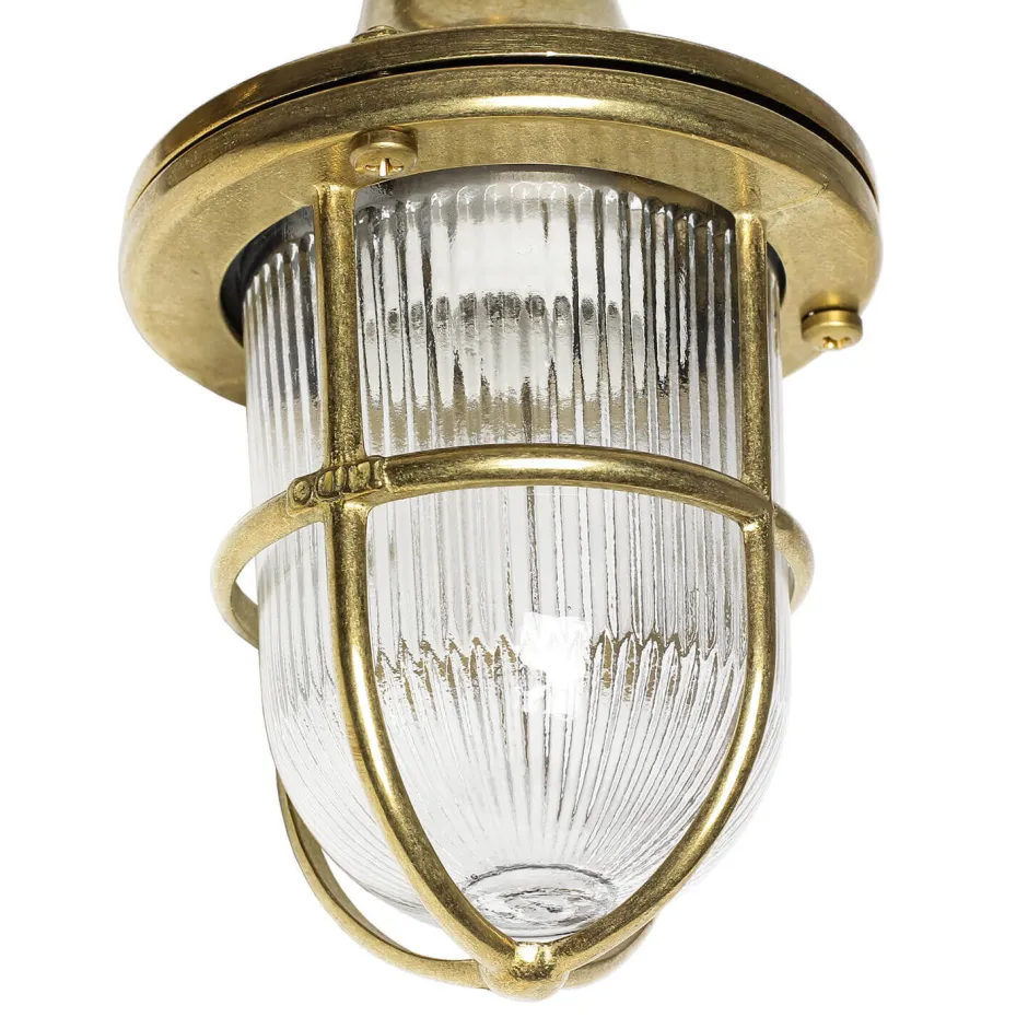 Lido Wandleuchte SANTORIN aus Echt Messing für Außen< Außenwandleuchten|Rustikale Lampen