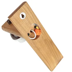 Lamkur Wandleuchte Schirm Holz wohnlich BEVERELY Lampe< Stofflampen|Holzlampen